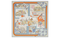 HERMES Silk Scarves Women's Multicolor
