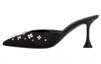 LOUIS VUITTON Blossom Slip-Resistant Wrap-toe Slippers Women's Black