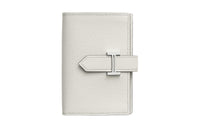 HERMES Bearn Epsom Calfskin Wallet Mini Women's M4 Gris Pale Cream Gray