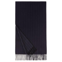 Loro Piana Cashmere Knit Scarves Men's Marine Blue