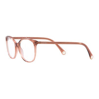 CHANEL Plastic Oval Eyeglass Frames Women's Brown