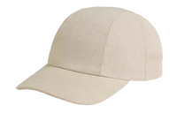 HERMES Linen Baseball Caps Men's Beige