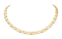 LOUIS VUITTON Les Gastons Vuitton Gourmette Necklace Yellow Gold