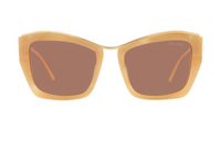 MIU MIU Rectangular Sunglasses Women's Yellow