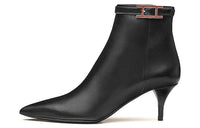 HERMES Blanche Ankle Boots Women's Black