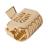 MIU MIU Steel, Brass Hair Clips Women's Gold