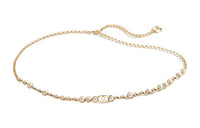 CHANEL Pearl Double C Logo Waist Chains Women's Gold