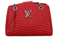 LOUIS VUITTON New Wave Calfskin Handbag Women's Red