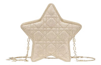 DIOR Sheepskin Shoulder Bag Crossbody Bag Kids' Light Gold