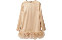 MIU MIU Long-Sleeved Dresses Women's Snow White