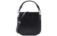 PRADA Cow Leather Handbag Shoulder Bag Women's Black