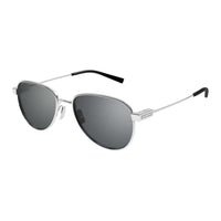 SAINT LAURENT Oval Sunglasses Men's Silver