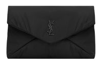 SAINT LAURENT Fabric Envelope Clutch Large Size Men's Black