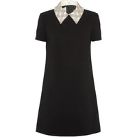 MIU MIU FW22 Short-Sleeved Dresses Women's Black