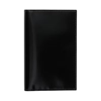 PRADA Leather Passport Holder Men's Black