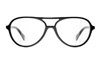 CHANEL Acetate Aviator Eyeglass Frames Unisex Black