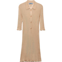 PRADA Short-Sleeved Knitted Mini Dress