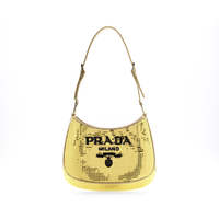 PRADA Fabric Handbag, Shoulder Bag Women's Gold