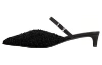 LOUIS VUITTON Closed Toe Slippers 3.5cm Women's Black