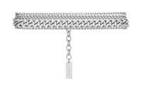 SAINT LAURENT 18K Gray Gold, Recycled Gold Bracelets Women's Silver