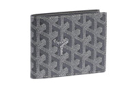 GOYARD SAINT-FLORENTIN Canvas With Leather Wallet Unisex Gray