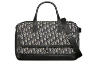 DIOR Hit The Road Oblique Print Patchwork Smooth Cow Leather Pet Bag Handbag Unisex Beige/Black