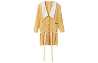 MIU MIU From The Runway Long-Sleeved Dresses Women's Yellow