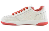 CHANEL 22P Collection Stylish Skateboarding Shoes Women's White Red
