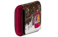 LOUIS VUITTON Victorine Wallet Monogram Vivienne Courchevel Fuchsia Lining