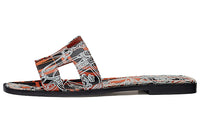 HERMES Oran Stylish Sandals Women's Multicolor