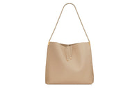 SAINT LAURENT Suzanne Smooth Cow Leather Shoulder Bag Handbag Medium Size Women's Ivory White