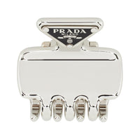 PRADA Metal, Enamel Hair Clips Women's Silver