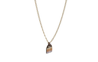 HERMES Brass Buffalo Horn Necklaces Women's Multicolor