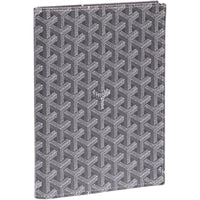 GOYARD Canvas With Calfskin Storage Bag Unisex Gray