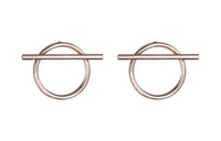 HERMES Rose Gold Earrings Women's
