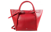 CELINE Smooth Calf Leather Handbag Shoulder Bag Crossbody Bag Small Size Women's
