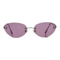 CHANEL Cat Eye Sunglasses Women's Silver
