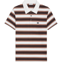 CELINE Classic Polo Shirt In Striped Cotton Jersey