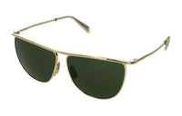 CELINE Metal Irregular Shape Sunglasses Men's Gold