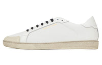 SAINT LAURENT Court Classic SL/39 Low Perforated Leather Optic White
