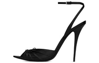 SAINT LAURENT Xsl Slim Heel One Strap Sandals Women's Black