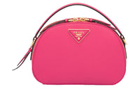 PRADA Cow Leather Shoulder Bag Crossbody Bag Handbag Women's Rose Red