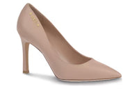LOUIS VUITTON Signature Slim Heel High Heels Women's Nude Pink