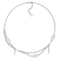 DIOR Metal Necklaces Women's Silver