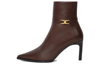 CELINE Ankle Boots Women's Brown
