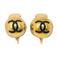CHANEL Pre-Owned 1990-2000s CC Button Clip-on Earrings