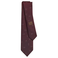 HERMES Silk Ties Men's Bordeaux/Red/Sky