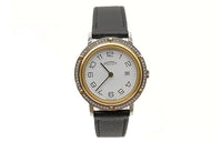 HERMES Clipper Collection Wrist Watch Quartz Movement Leather Watch Bands 30mm White Dial Women's Watch