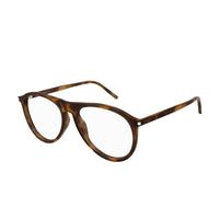 SAINT LAURENT Tortoiseshell Pilot frame Sunglasses