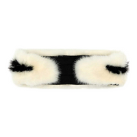 PRADA Mink Fur Hair Bands Women's Beige